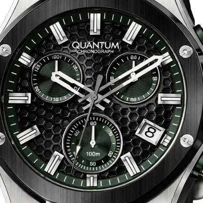Reloj Quantum Color Verde Hng1230.355 Para Caballero