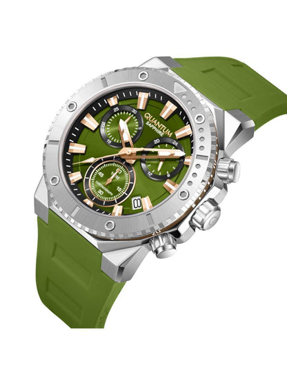 Reloj Quantum Color Verde HNG1232.275 Para Caballero