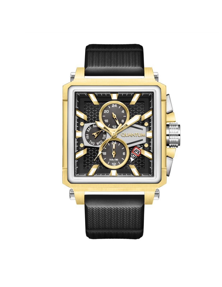 Reloj Quantum Color Negro HNG969.151 Para Caballero