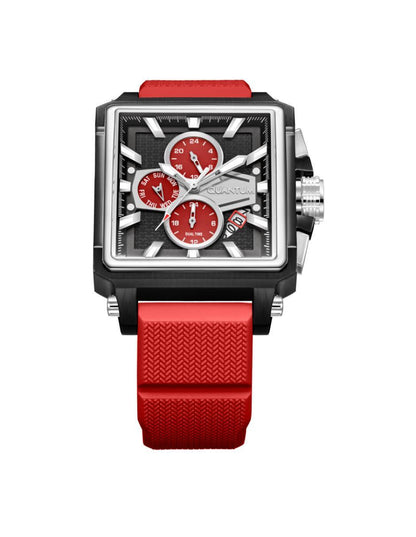 Reloj Quantum Color Rojo HNG969.358 Para Caballero
