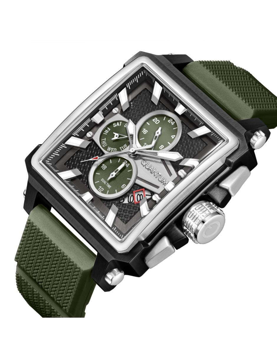 Reloj Quantum Color Verde HNG969.375 Para Caballero