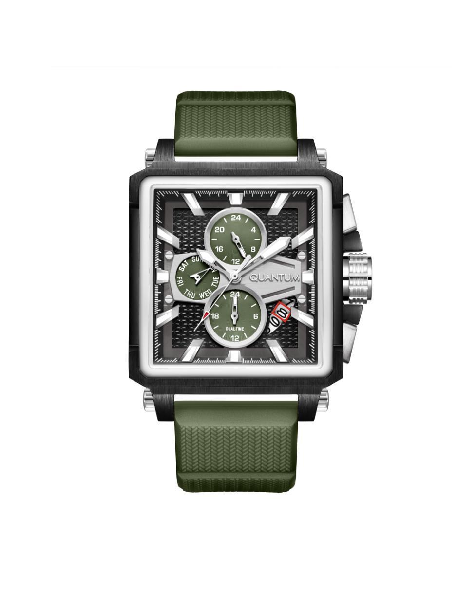 Reloj Quantum Color Verde HNG969.375 Para Caballero