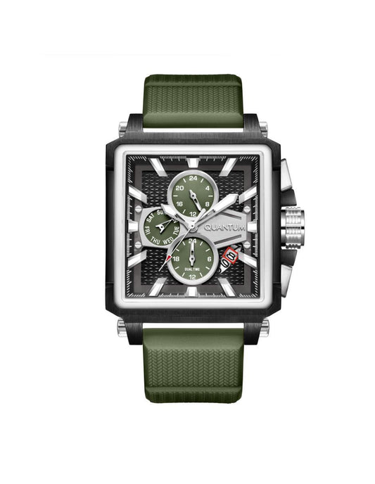 Reloj Quantum Color Verde HNG969.375 Para Caballero