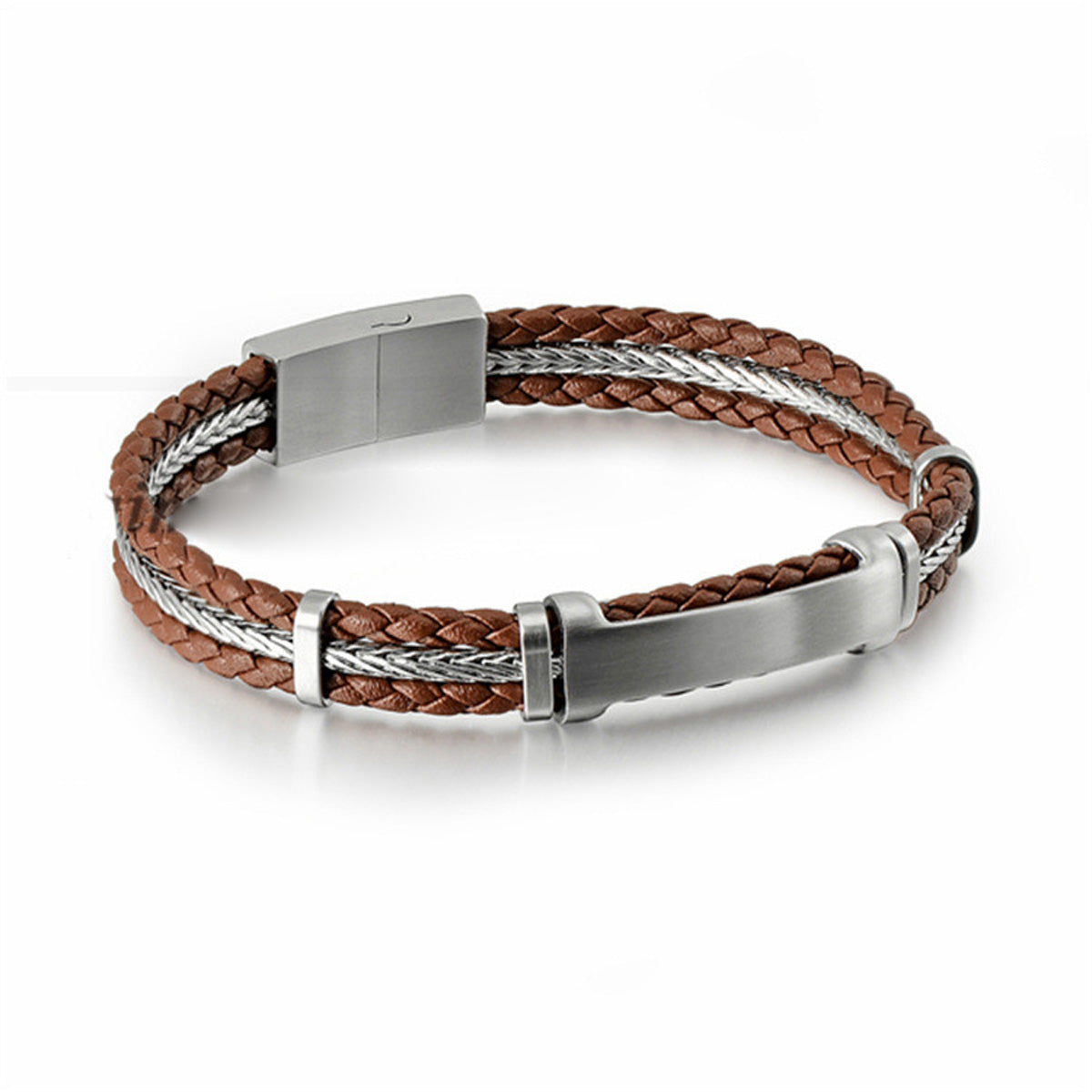 Pulsera LEE COOPER Color Café Claro Lc.B.01818.534 Para Caballero
