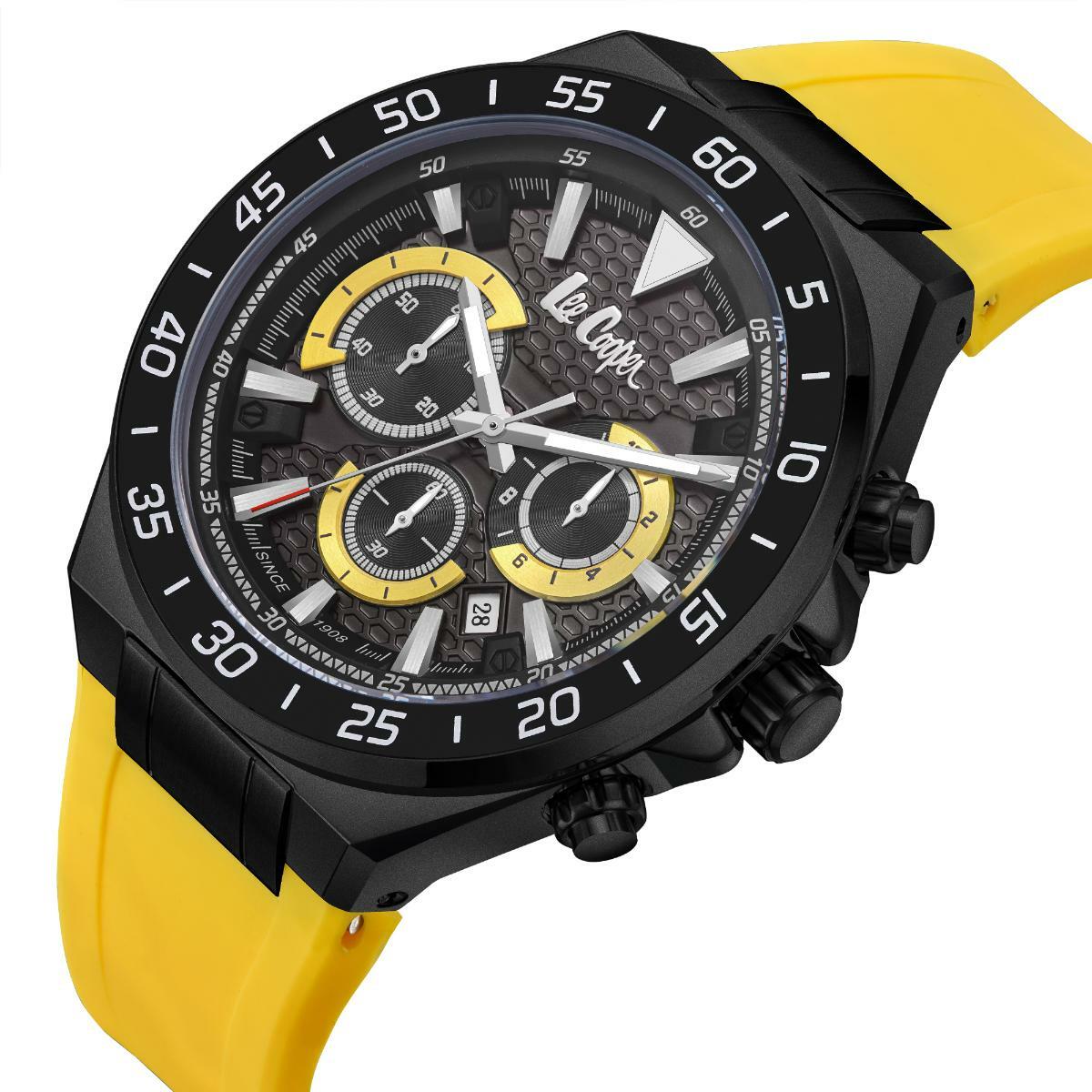Reloj Lee Cooper Color amarillo LC08003.657