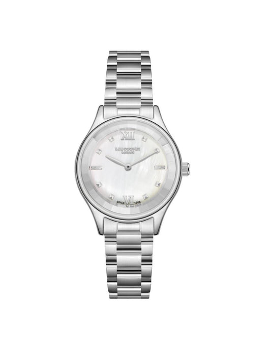 Reloj Lee Cooper Color Plateado LC08157.320 Para Dama