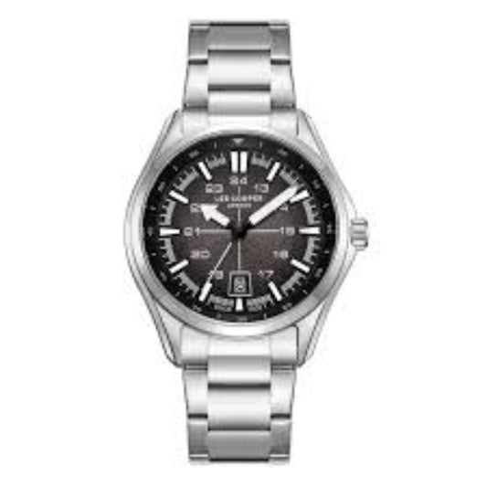 Reloj Lee Cooper Color Plateado LC08200.350 Para Caballero