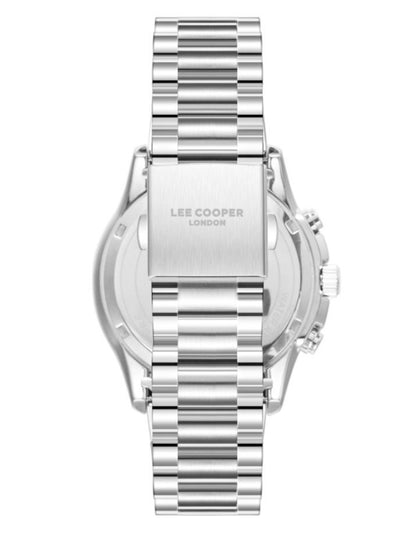 Reloj Lee Cooper Color Plateado Lc08216.330 Para Caballero