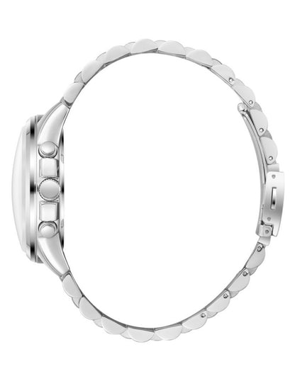 Reloj Lee Cooper Color Plateado Lc08216.330 Para Caballero
