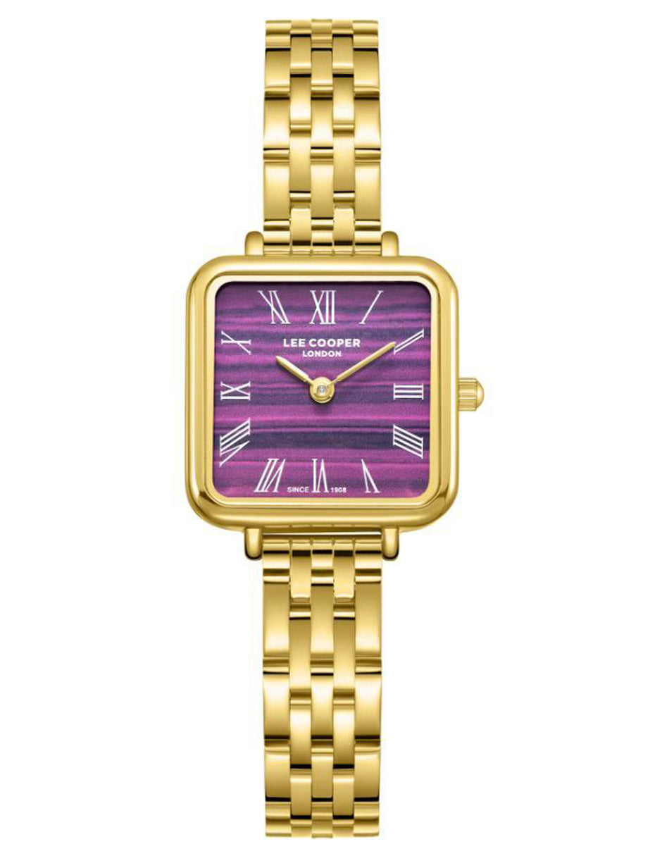 Reloj Lee Cooper Color Dorado Lc08226.180 Para Dama
