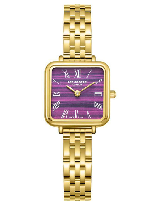 Reloj Lee Cooper Color Dorado Lc08226.180 Para Dama