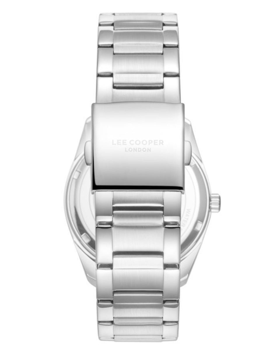 Reloj Lee Cooper Color Plateado Lc08231.330 Para Caballero
