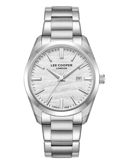 Reloj Lee Cooper Color Plateado Lc08231.330 Para Caballero