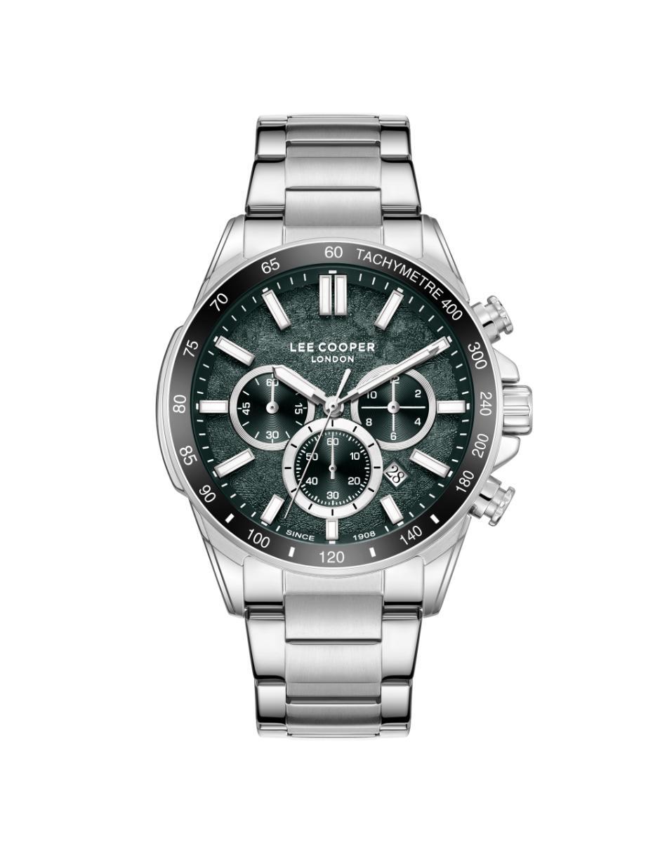 Reloj Lee Cooper Color Plateado LC08240.370 Para Caballero