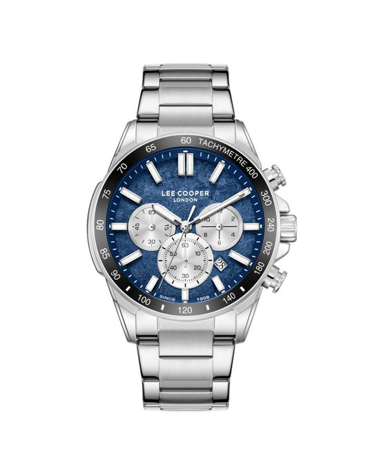 Reloj Lee Cooper Color Plateado LC08240.390 Para Caballero