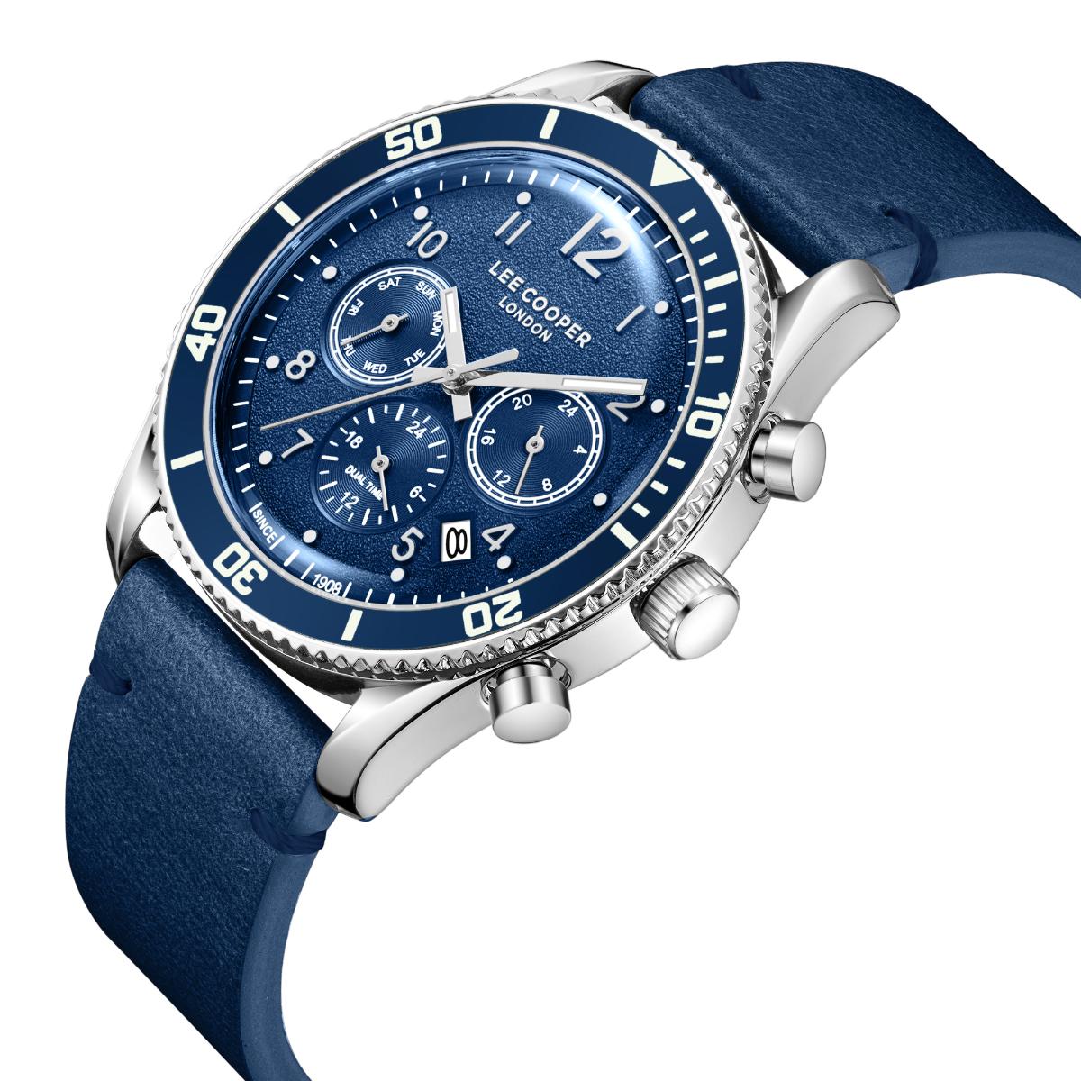 Reloj Lee Cooper Color Azul LC08260.399 Para Caballero