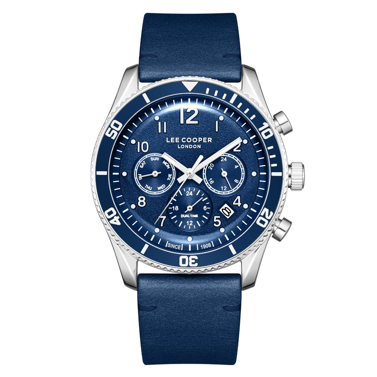 Reloj Lee Cooper Color Azul LC08260.399 Para Caballero