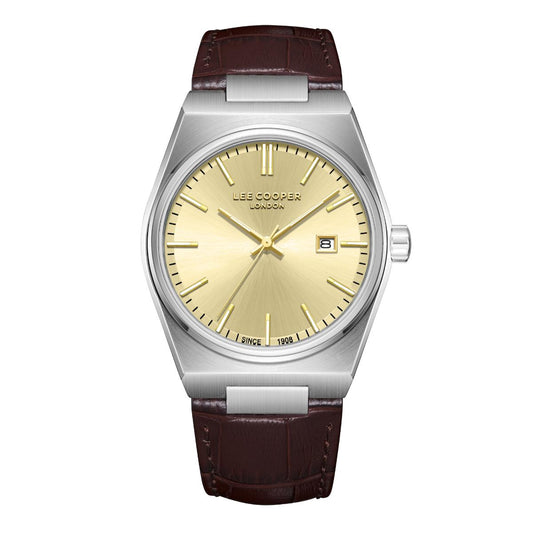 Reloj Lee Cooper Color Café Lc08261.312 Para Caballero