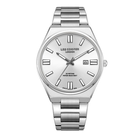 Reloj Lee Cooper Color Plateado Lc08262.330 Para Caballero