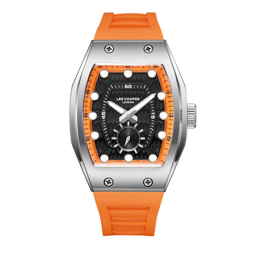 Reloj Lee Cooper Color Naranja Lc08264.350 Para Caballero