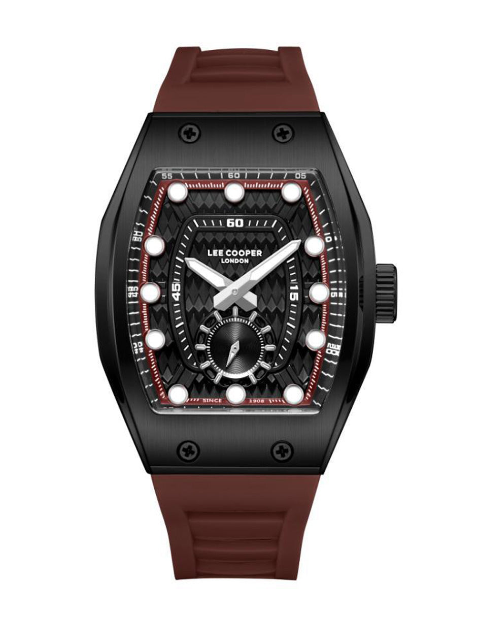 Reloj Lee Cooper Color Rojo Lc08264.658 Para Caballero