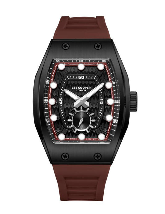 Reloj Lee Cooper Color Rojo Lc08264.658 Para Caballero