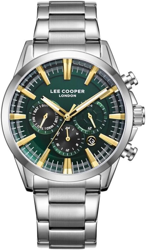 Reloj Lee Cooper Color Plateado LC08305.370 para Caballero