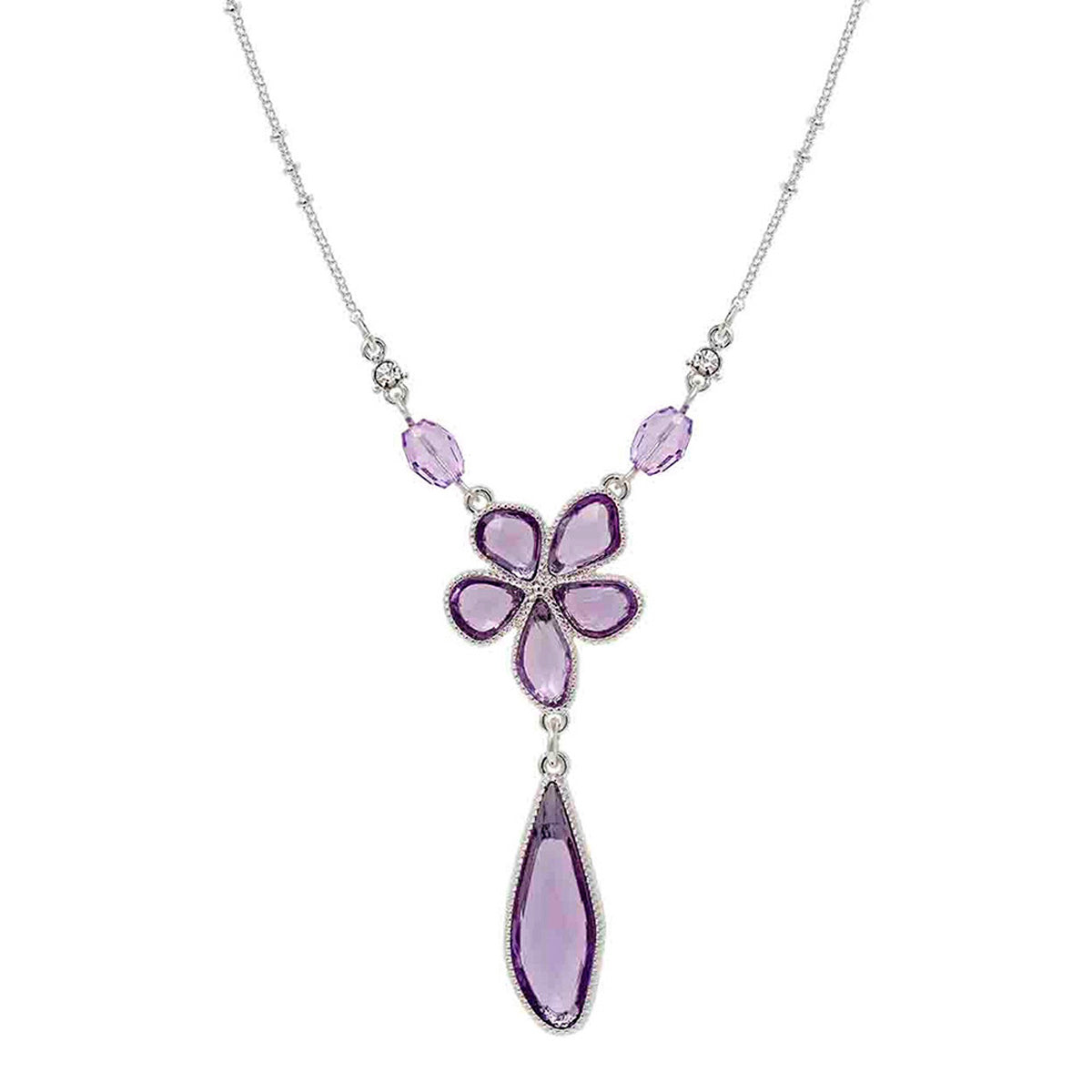 Collar Napier color plateado NP17N00091