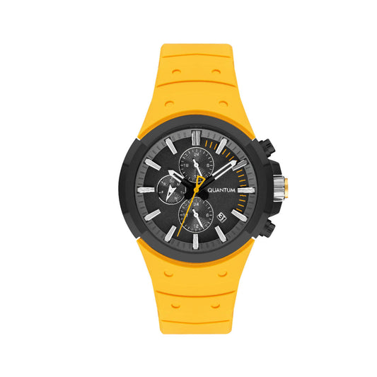 Reloj Quantum color amarillo PWG1004.654