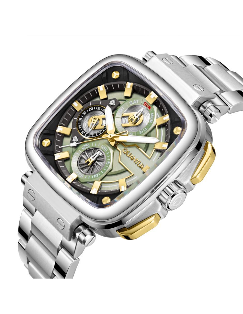 Reloj Quantum Color Plateado PWG1092.371 Para Caballero