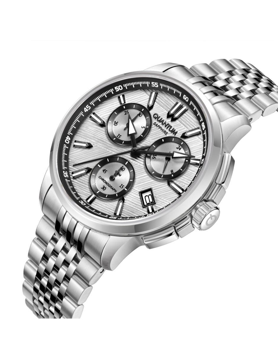 Reloj Quantum Color Plateado PWG1214.330 Para Caballero