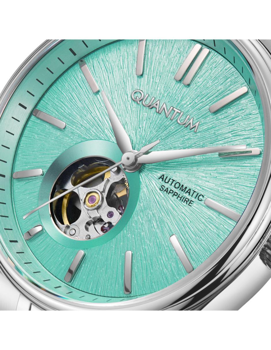 Reloj Quantum Color Plateado Qmg1207.300 Para Caballero
