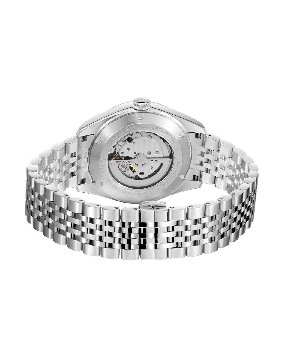 Reloj Quantum Color Plateado Qmg1207.300 Para Caballero