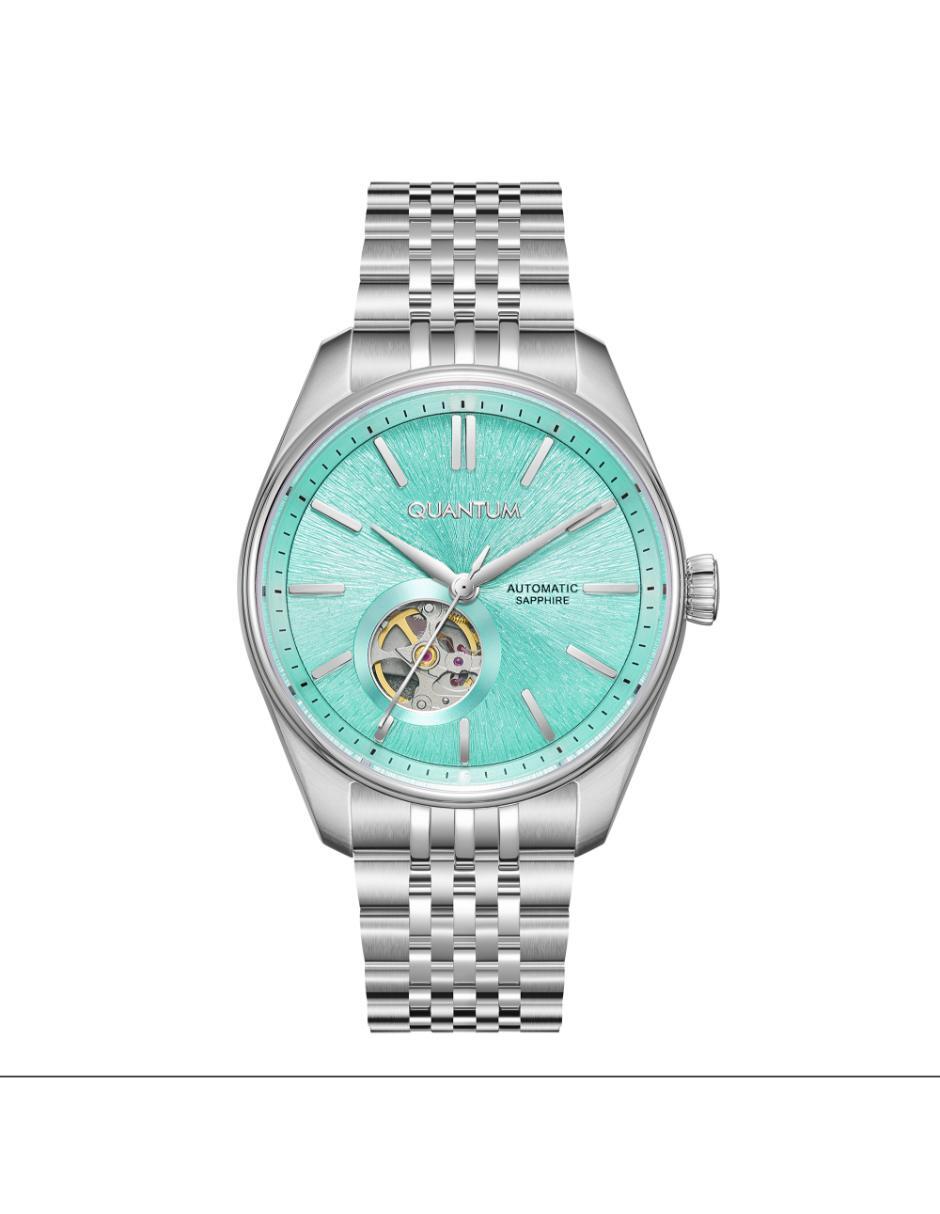 Reloj Quantum Color Plateado Qmg1207.300 Para Caballero