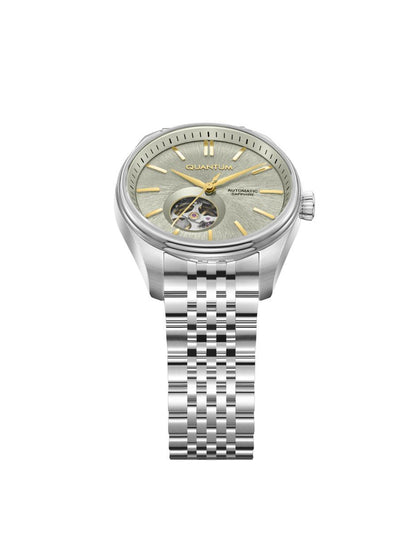 Reloj Quantum Color Plateado Qmg1207.570 Para Caballero