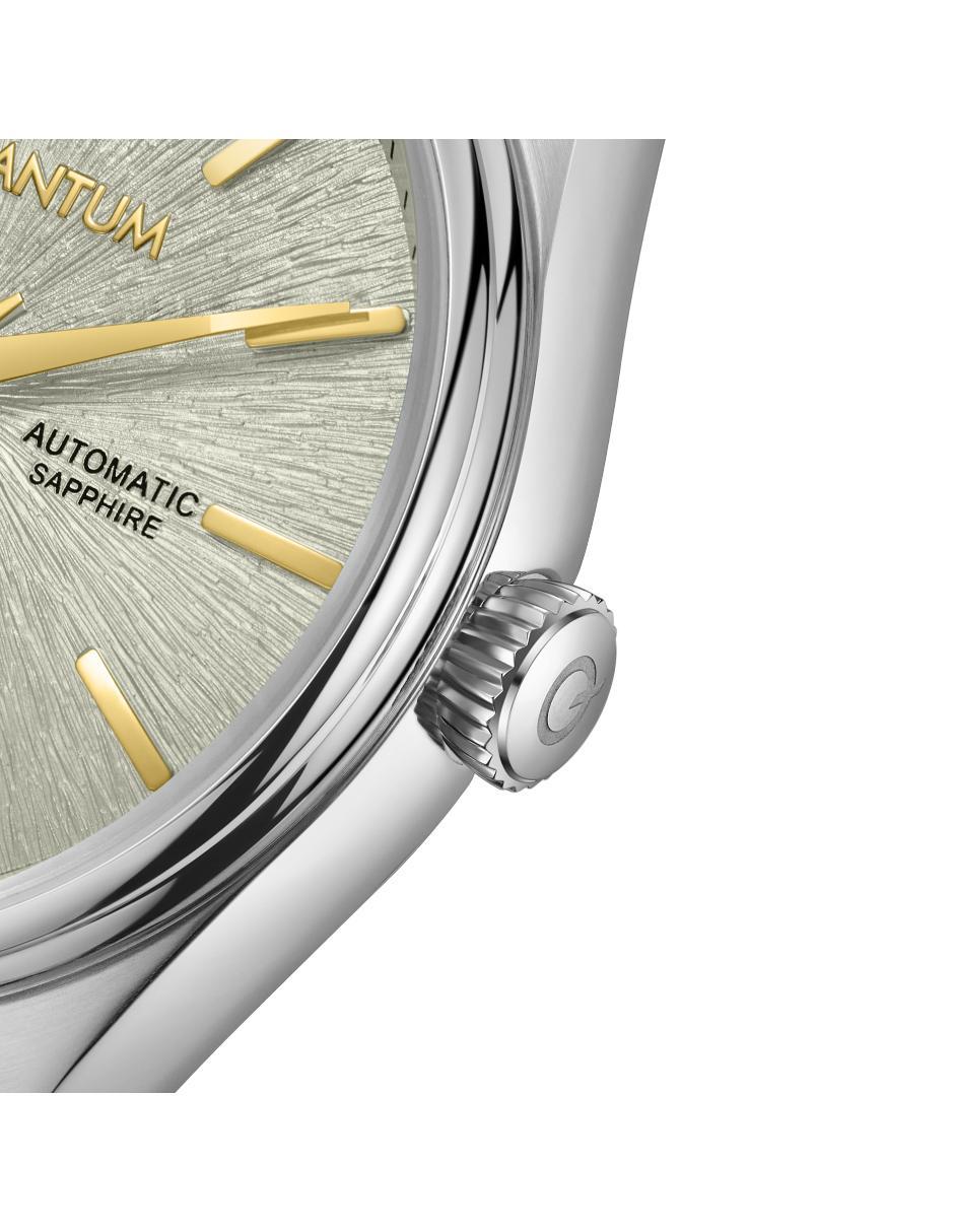 Reloj Quantum Color Plateado Qmg1207.570 Para Caballero