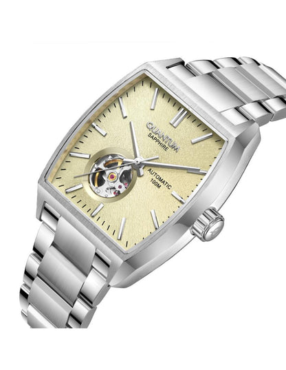 Reloj Quantum Color Plateado Qmg1226.310 Para Caballero