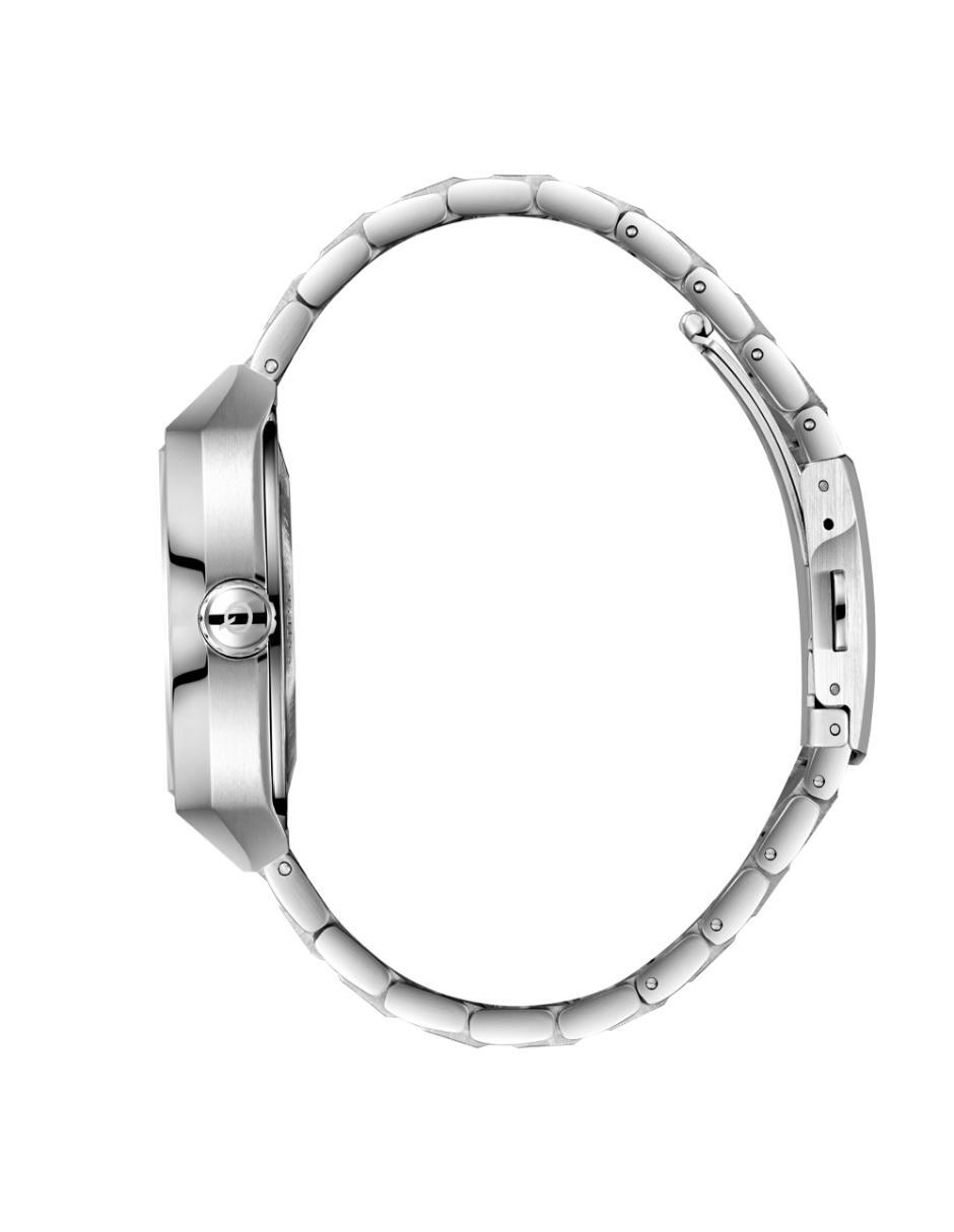 Reloj Quantum Color Plateado Qmg1226.310 Para Caballero