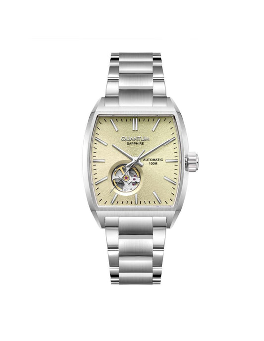Reloj Quantum Color Plateado Qmg1226.310 Para Caballero