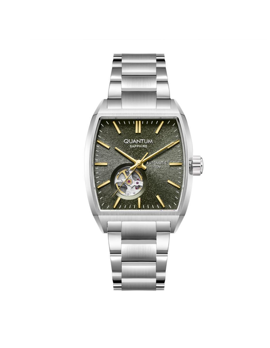 Reloj Quantum Color Plateado Qmg1226.370 Para Caballero