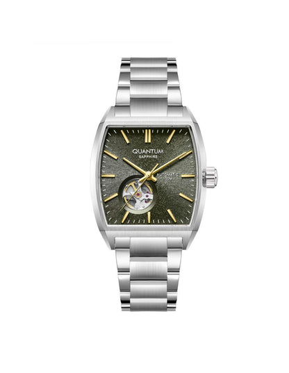 Reloj Quantum Color Plateado Qmg1226.370 Para Caballero