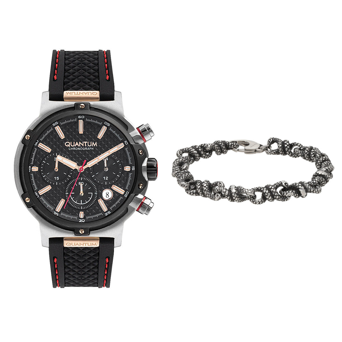 Reloj Quantum Color  Qtboxrj42 Para Caballero